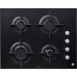 Table Verre Gaz 65cm Noir - Dpg7640b - DE DIETRICH