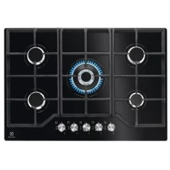 Electrolux Table De Cuisson Gaz 74cm 5 Feux 10900w Verre Noir - Kgg7536k - ELECTR...