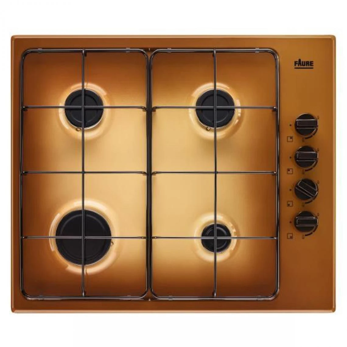 Faure Table De Cuisson Gaz 60cm 4 Feux 8000w Terre De France - Fgh62414ta - ...