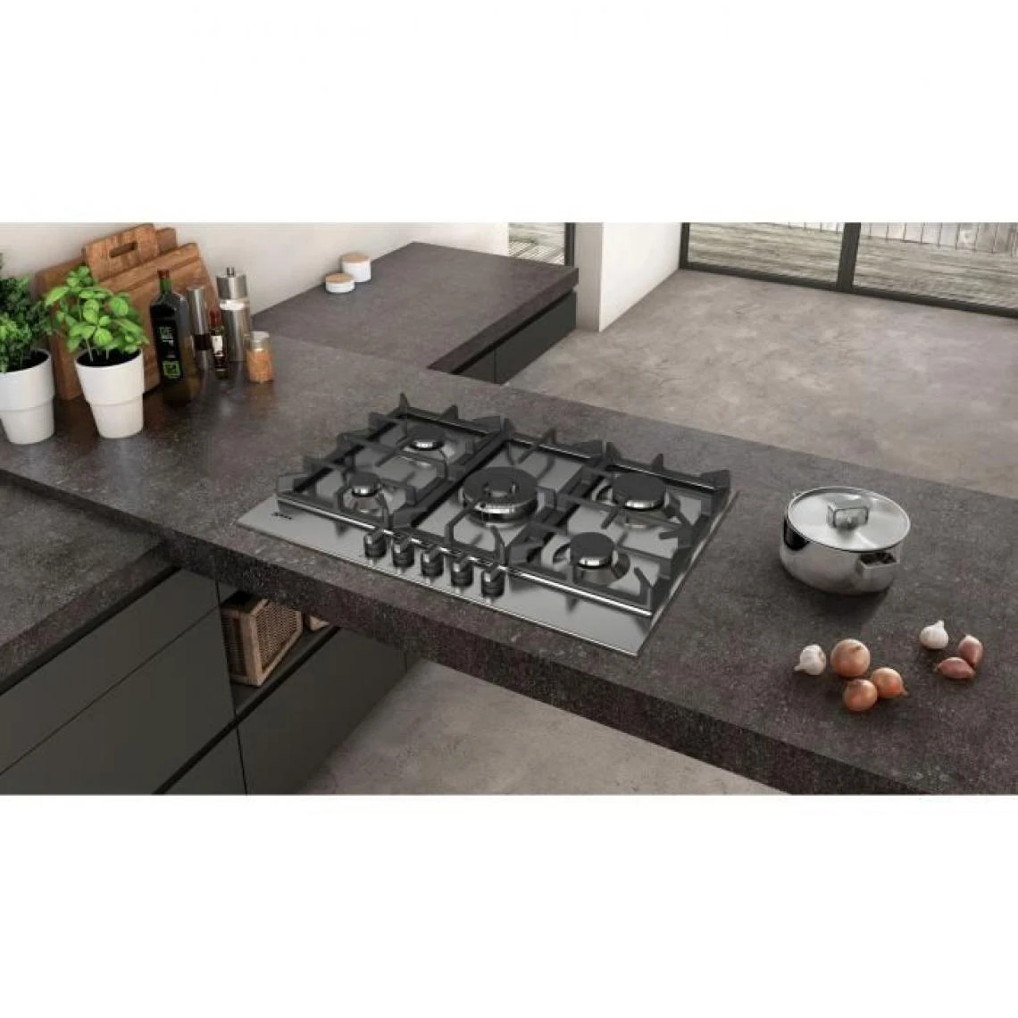 Table De Cuisson à Gaz 75cm 5 Feux Inox - T27ds59n0 - NEFF – Image 5