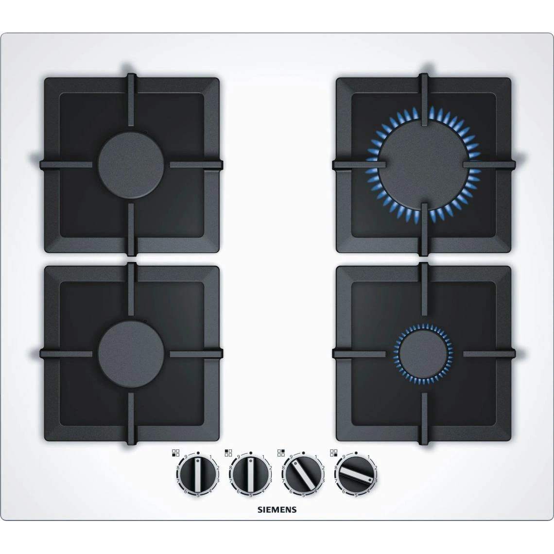 Table Verre Gaz 60cm Blanc - Ep6a2pb20 - SIEMENS