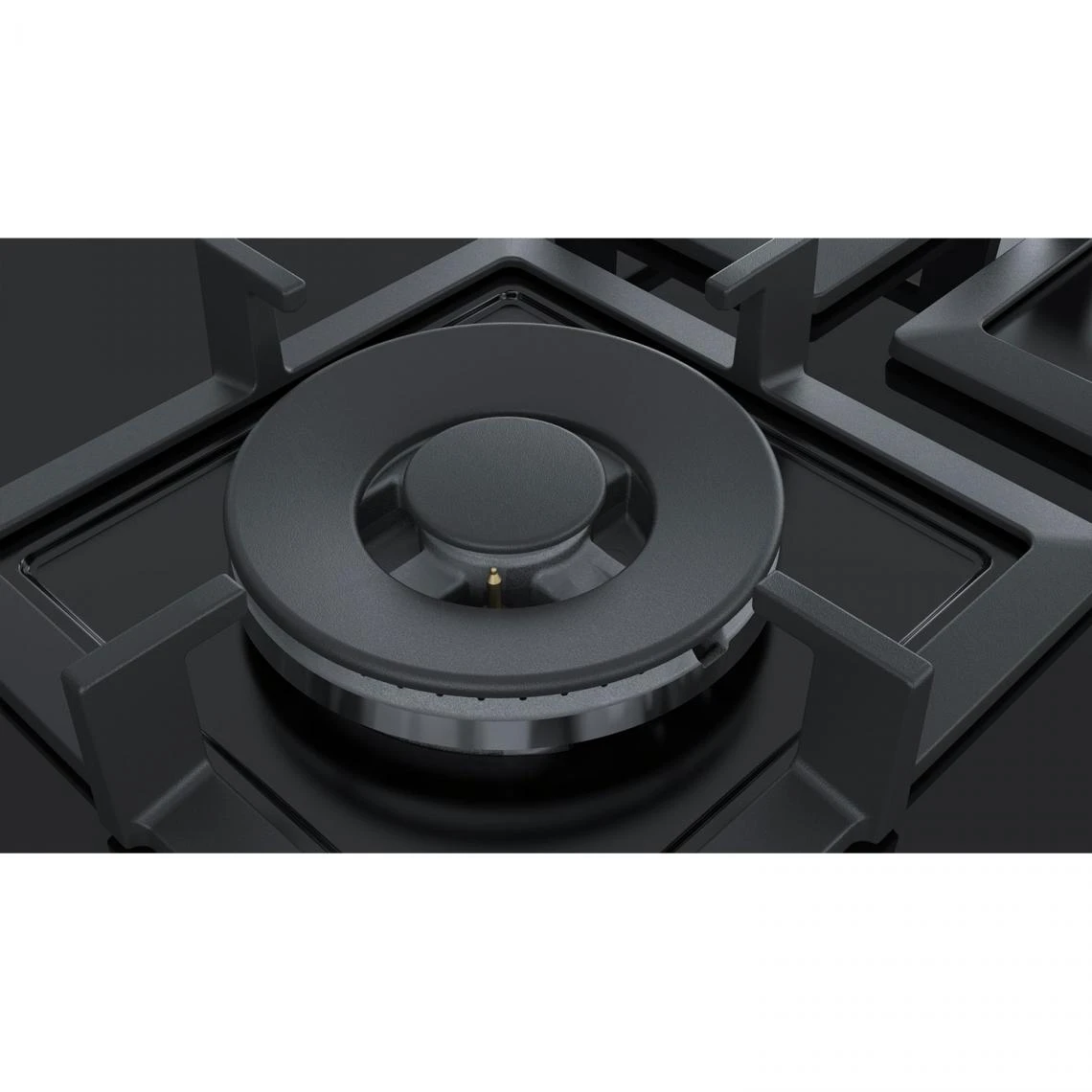 Table Verre Gaz 75cm 5 Feux Noir - Ep7a6qb20 - SIEMENS – Image 2