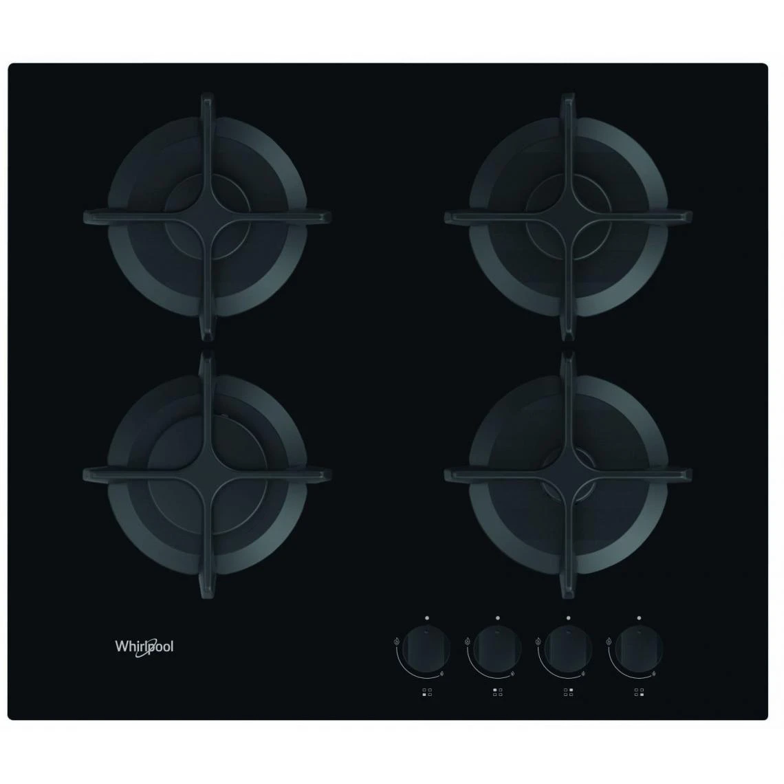 Table De Cuisson Gaz 60cm 4 Feux Noir - Gob616nb - WHIRLPOOL