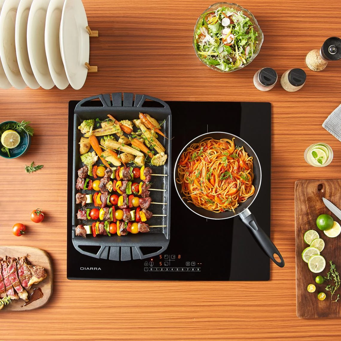 CIARRA Plaque Induction 3 Foyers Flexizone – Image 4