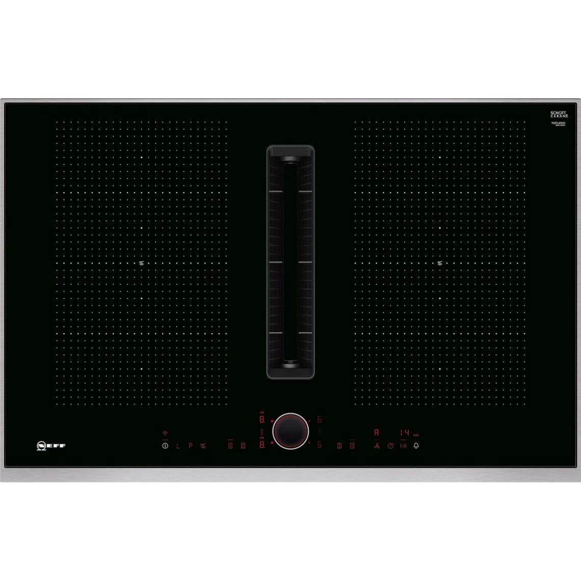 NEFF Table De Cuisson Aspirante Induction 83cm 4 Feux 7400w Noir - T58tl6en...
