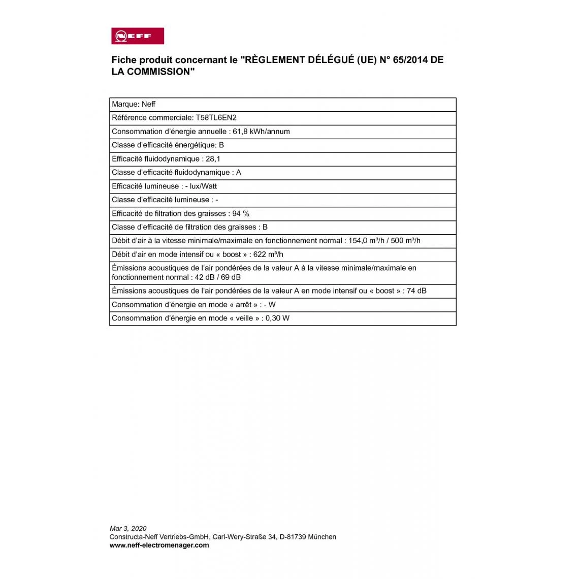 NEFF Table De Cuisson Aspirante Induction 83cm 4 Feux 7400w Noir - T58tl6en... – Image 2