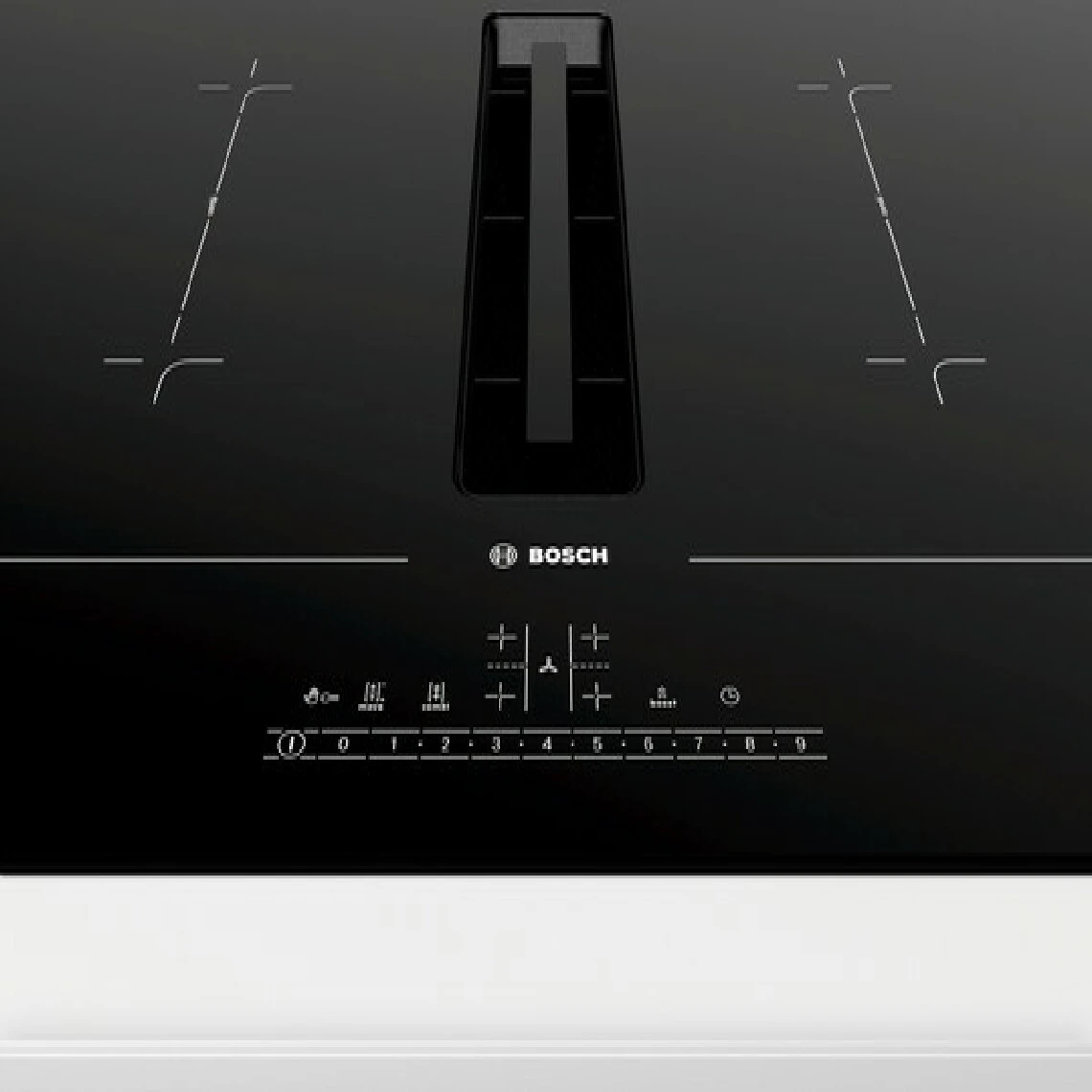 Bosch Table De Cuisson Aspirante Induction 70cm 4 Feux 7400w Noir - Pvq711f1... – Image 2