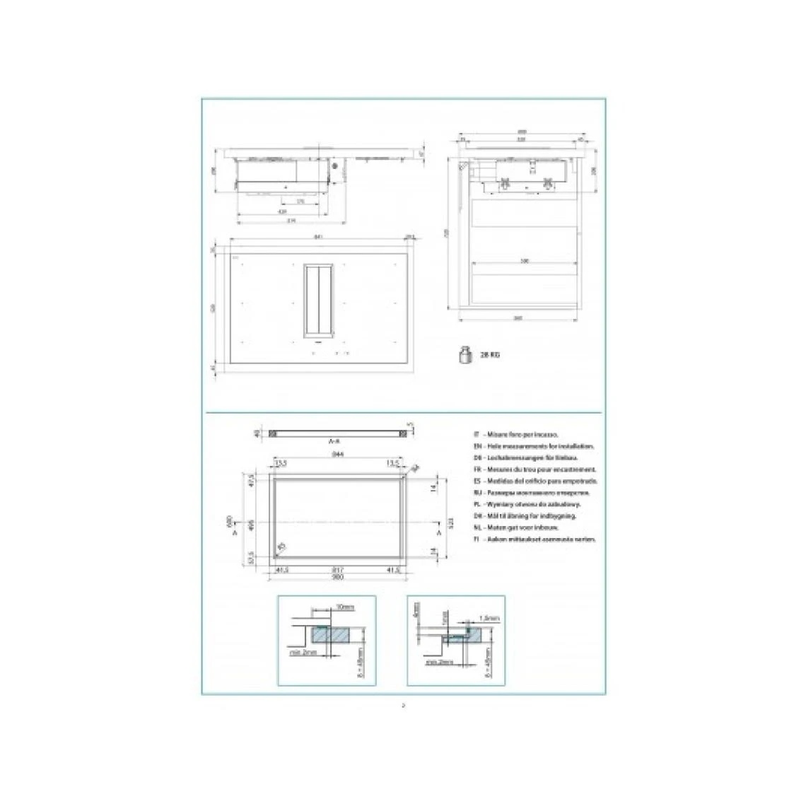 Falmec Plaque Induction Aspirante QUANTUMPRO3421 Double Bridge Totale Flex – Image 3