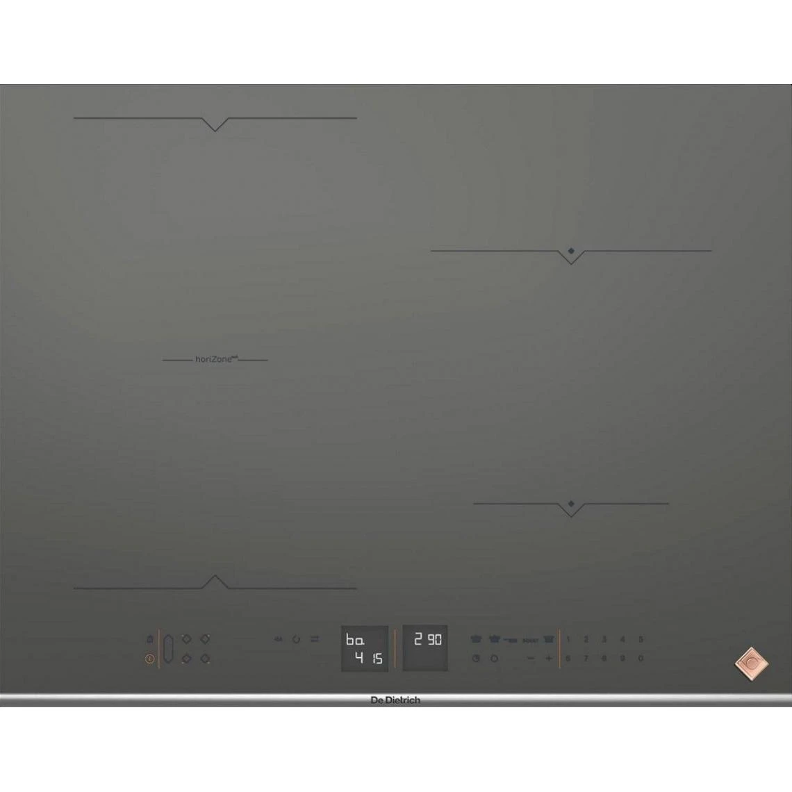 De Dietrich Table De Cuisson à Induction 65cm 4 Feux 7400w Gris - Dpi7686gp - DE ...