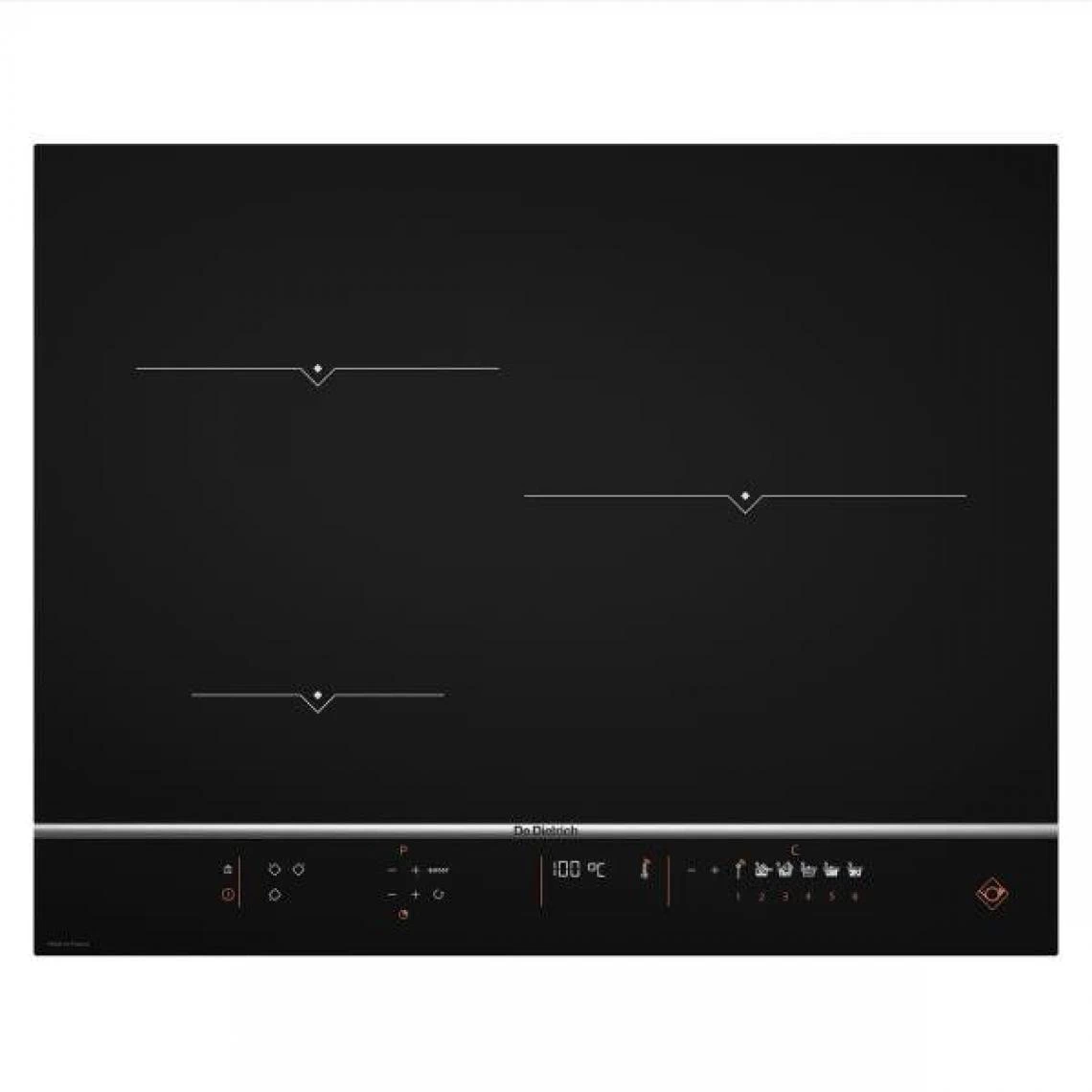 De Dietrich Table De Cuisson à Induction 65cm 3 Feux 7400kw Noir - Dpi7570xt - DE...