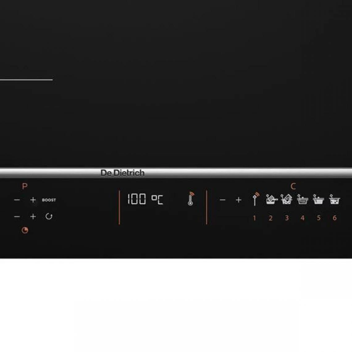 De Dietrich Table De Cuisson à Induction 65cm 3 Feux 7400kw Noir - Dpi7570xt - DE... – Image 2