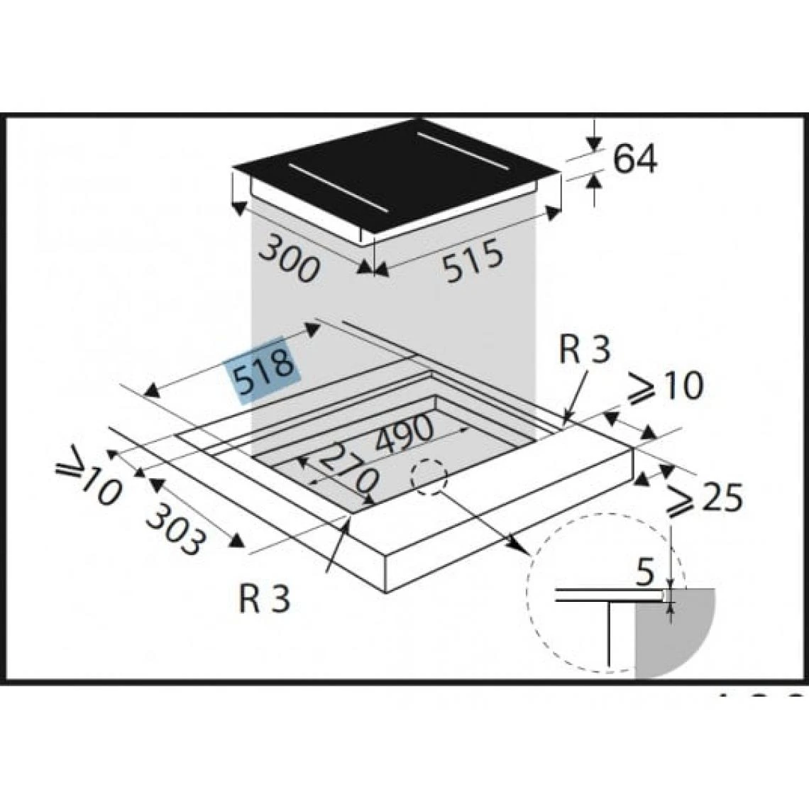 De Dietrich Table De Cuisson à Inducion 90cm 6 Foyers 11100kw Noir - Dpi7969xs - ... – Image 2
