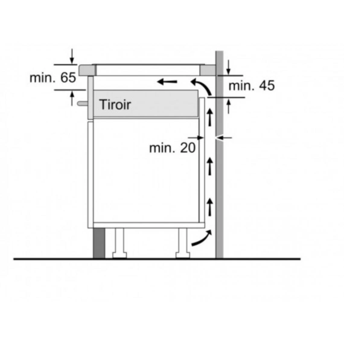 Bosch Plaque Induction PUC611BB5E Série 4 3 Feux Booster 3700w – Image 3