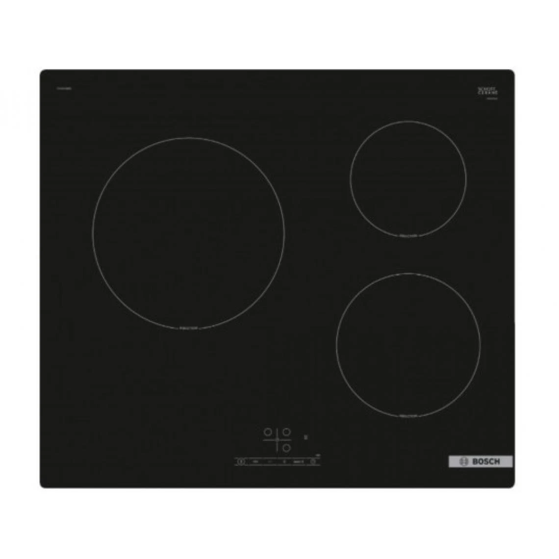 Bosch Plaque Induction PUC61RBB5E Série 4, 3 Foyers Powerboost