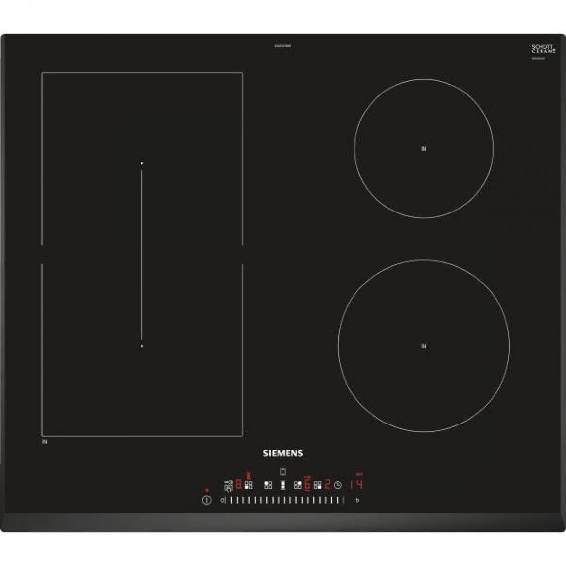 Siemens Table De Cuisson à Induction 60cm 4 Foyers 6900w Noir - Ed651fsb5e - ...