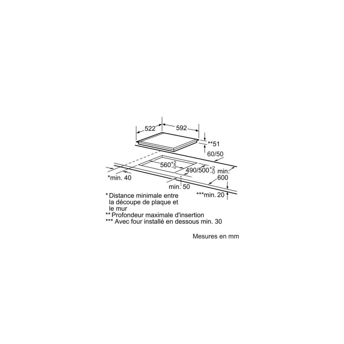 Siemens Table De Cuisson à Induction 60cm 4 Feux 7400w Noir - Ex651feb1f - SI... – Image 4