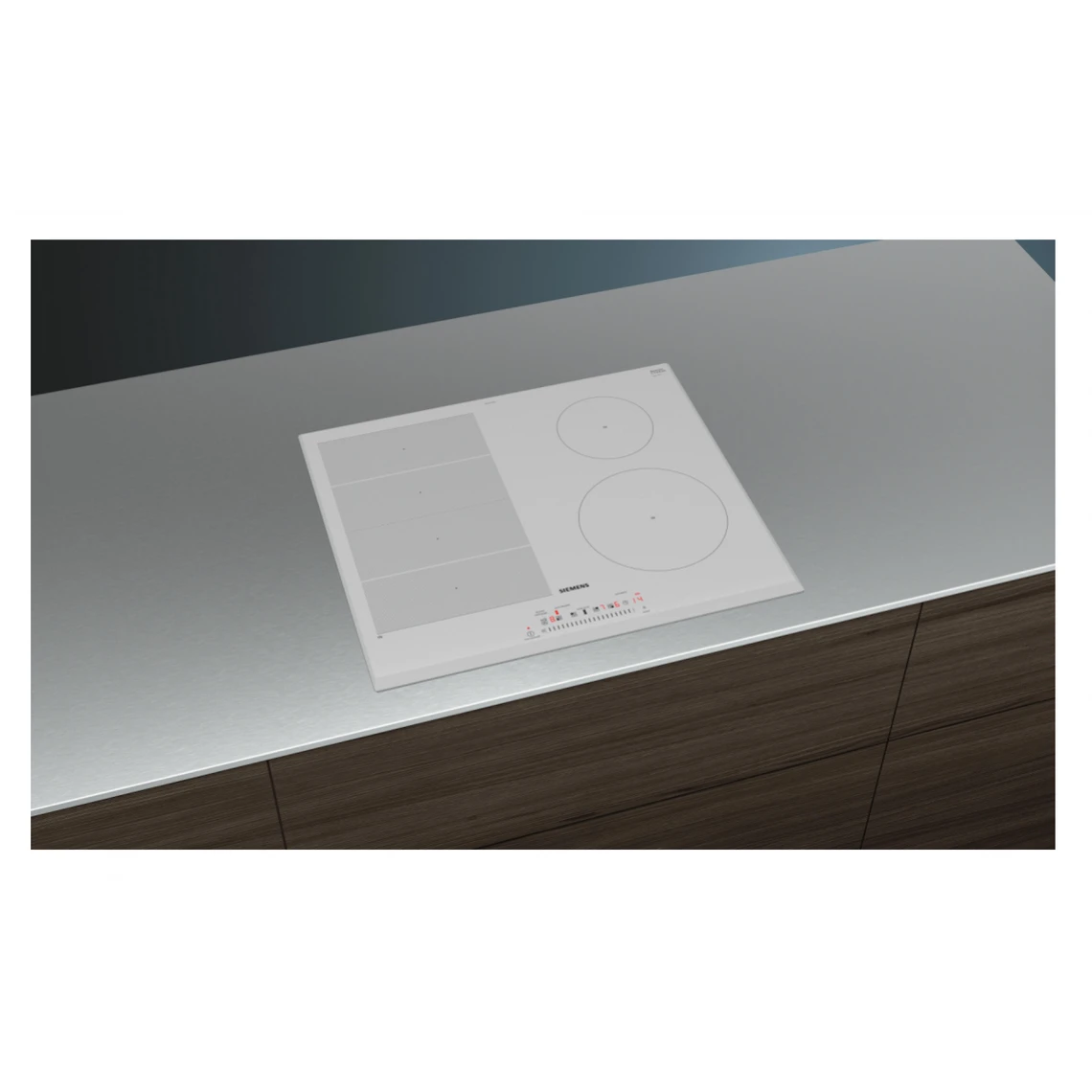 Siemens Table De Cuisson à Induction 59cm 4 Feux 7400w Blanc - Ex652feb1f - S... – Image 3