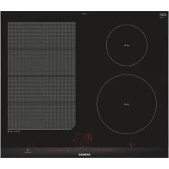 Siemens Table De Cuisson à Induction 60cm 4 Feux 7400w Flexinduction Noir - E...