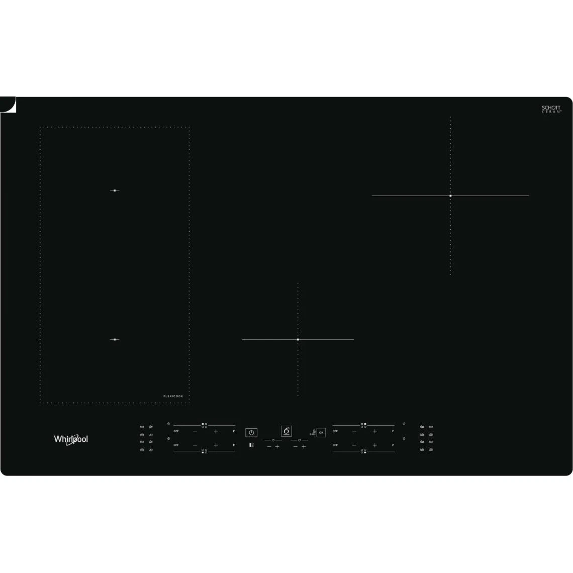 Whirlpool Table De Cuisson Induction 75cm 4 Feux 7200w Noir - Wlb2977ne - WHIRLP...