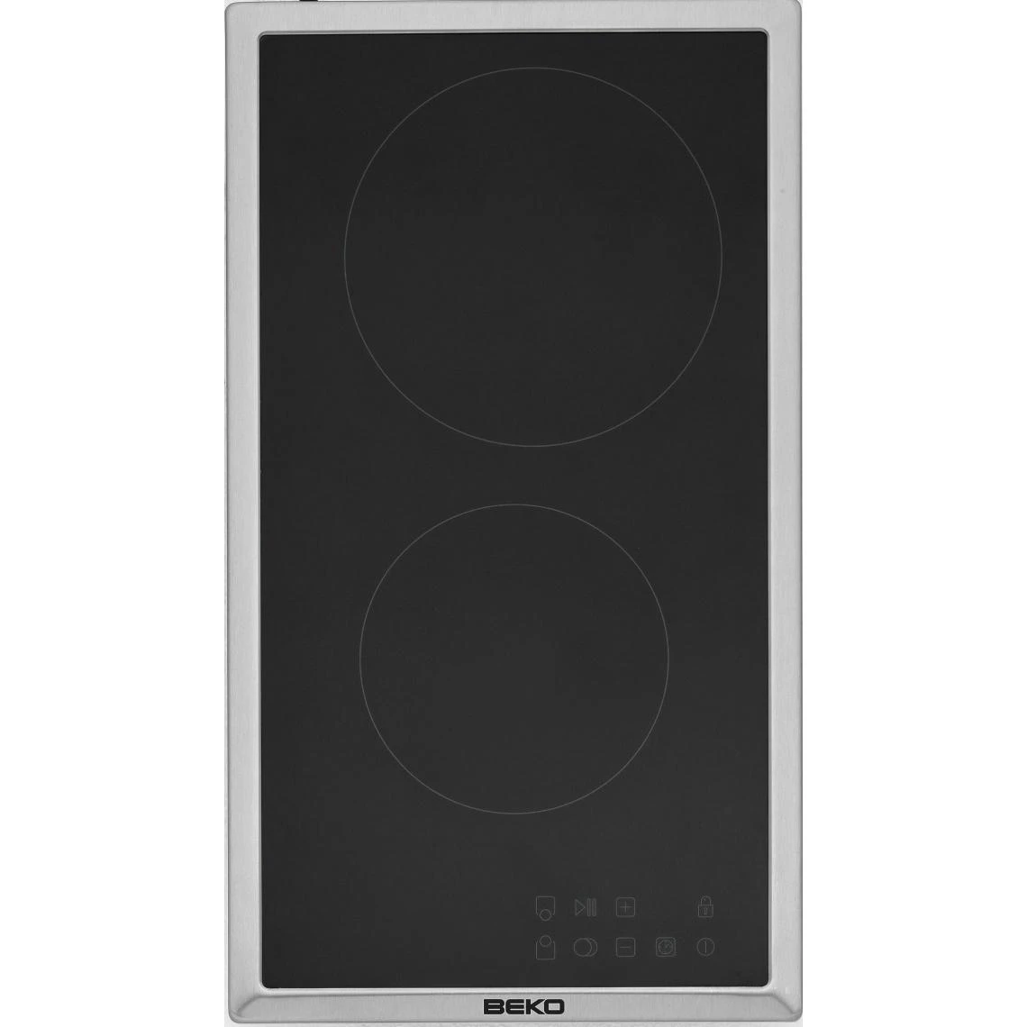 Table Domino Vitrocéramique 30cm 3000w Noir - Hdmc32400tx - BEKO