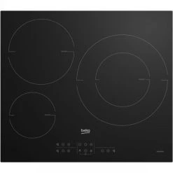 Beko Table De Cuisson à Induction 60cm 3 Feux 7200w Noir - Hii63205mt - BE...
