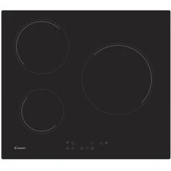 Candy Table De Cuisson Vitrocéramique 60cm 3 Feux 5500w Noir - Ch63ct - CAN...