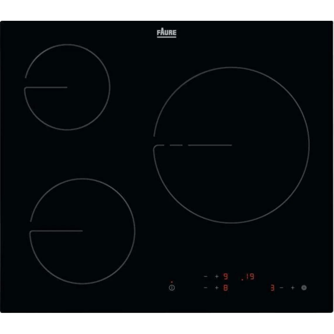 Plaque Vitrocéramique FAURE 5700W 59cm, FHRM 639 K