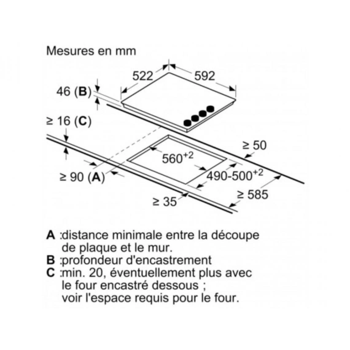 Bosch Plaque Vitroceramique PKE611CA8E Série 2, Boutons Latéraux – Image 4