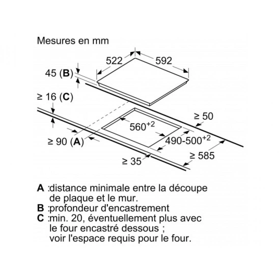 Bosch Plaque Vitroceramique PKF611BB8E Série 4, 60 Cm , Noir – Image 4
