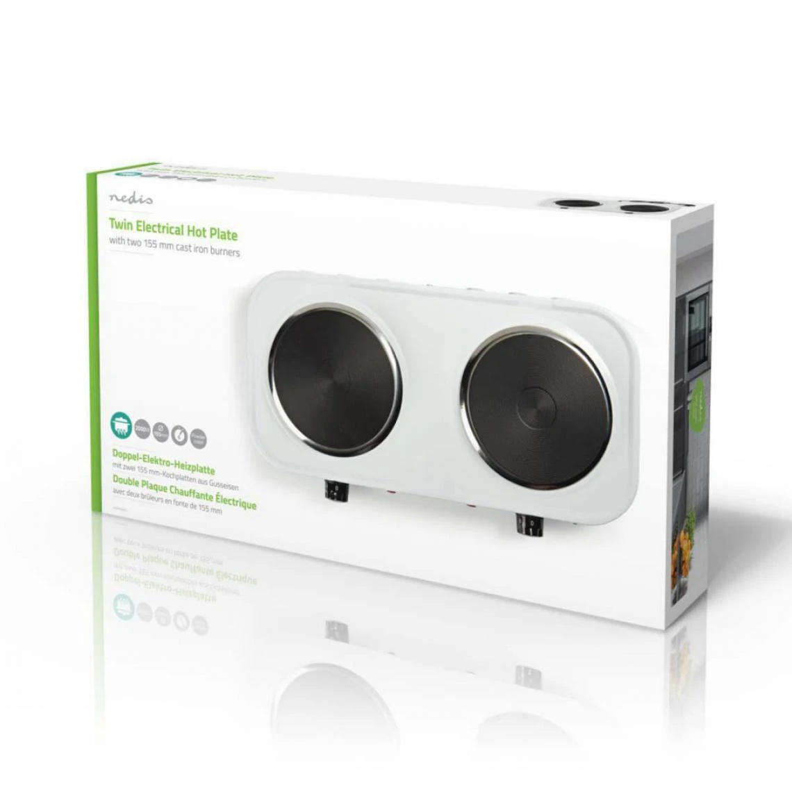 Alpexe Plaques Chauffantes électriques (2) | 2000 W | 155/155 Mm | Protectio... – Image 5