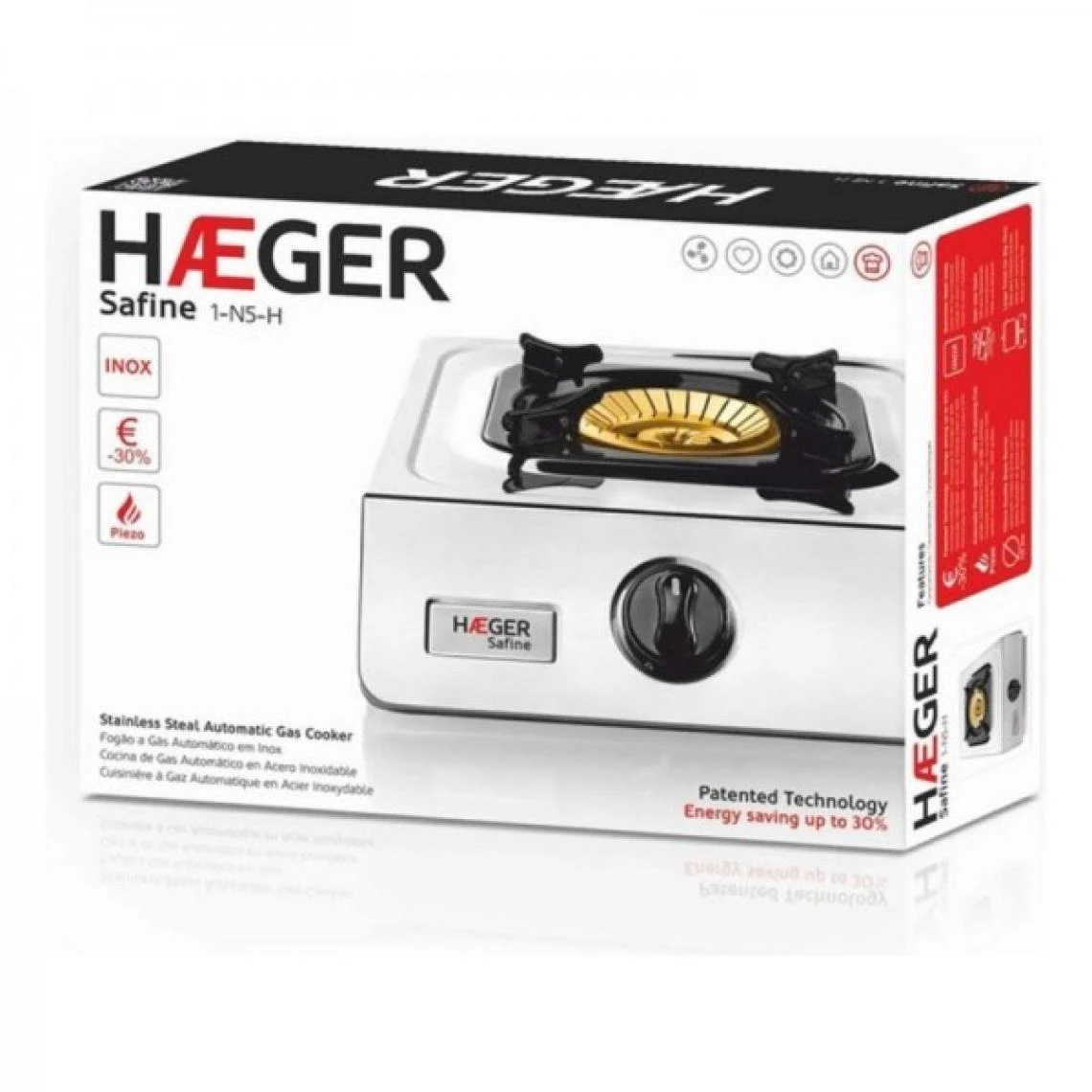 Réchaud à Gaz Haeger Safine (90 Mm) – Image 2