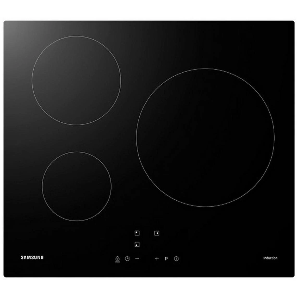 Samsung Table De Cuisson Induction 59cm 3 Feux 7200w Noir - Nz63m3nm1bb - SAMS...