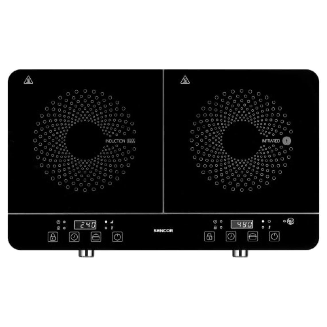 Sencor SCP 4001BK Table De Cuisson 3400W Double Induction Cuisson Rapide Et E... – Image 3