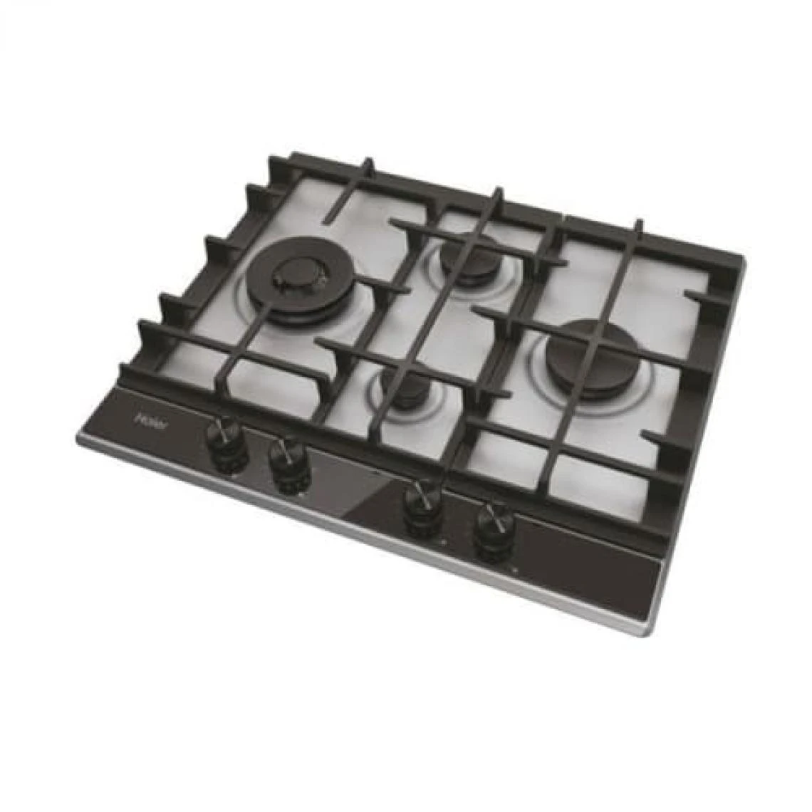 Haier Série 4 HAHG6D5XH Plaque Gaz 4 Feux 10450 W 230 V Verre Inox – Image 3