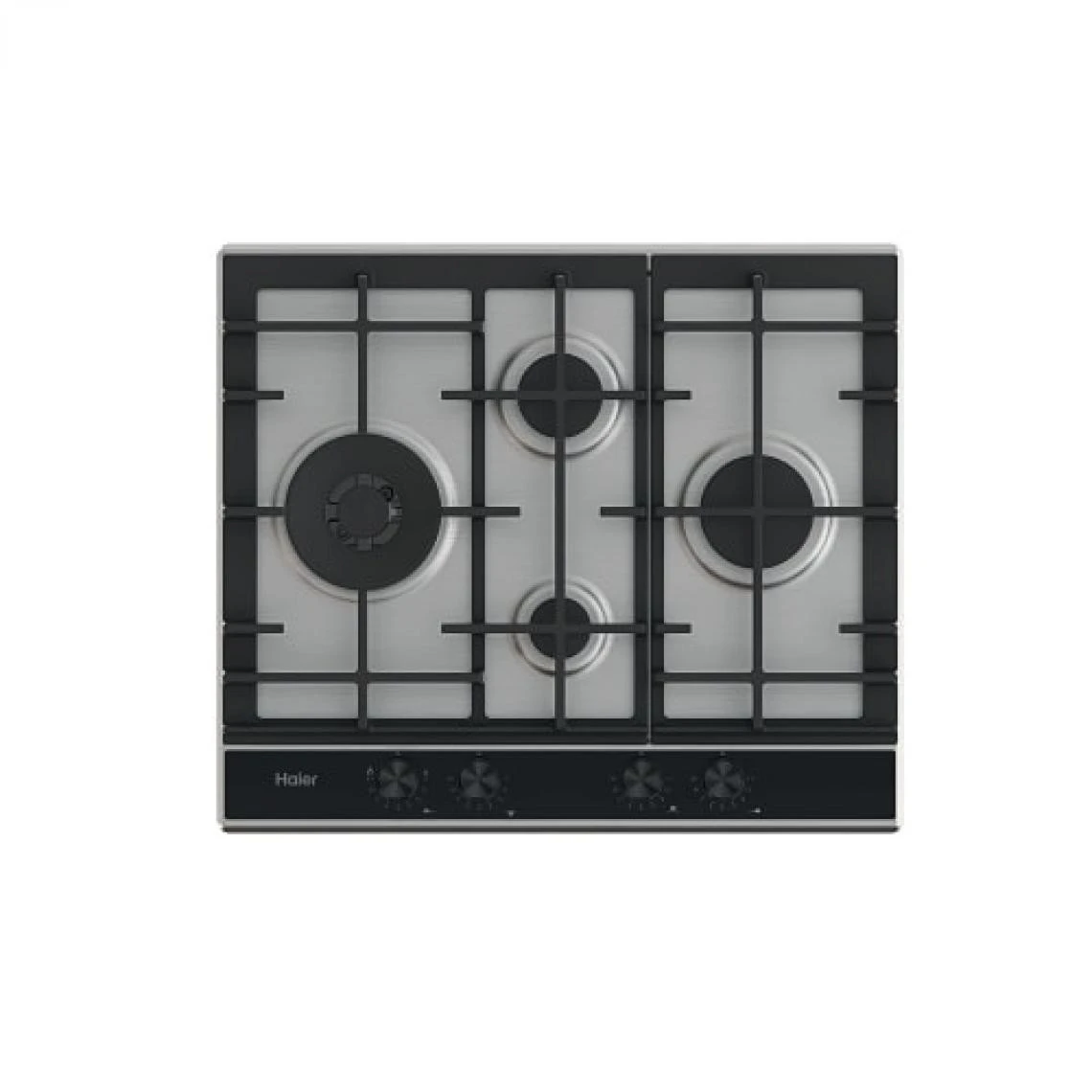 Haier Série 4 HAHG6D5XH Plaque Gaz 4 Feux 10450 W 230 V Verre Inox – Image 5