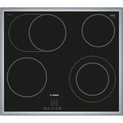 Bosch Serie 4 Table De Cuisson 7500W 240V Vitrocéramique Acier Inoxydable N...