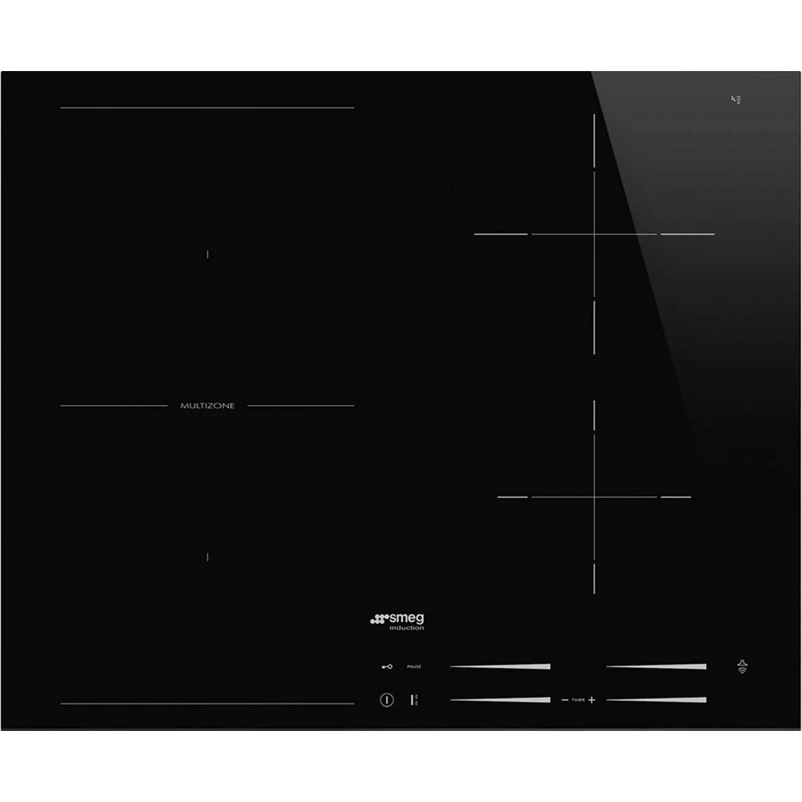 Smeg Table De Cuisson à Induction 60cm 4 Feux 7200w Noir - Si1m7643b - SME...
