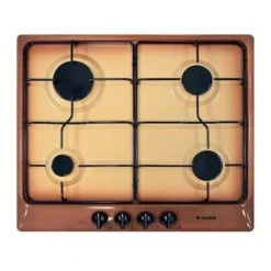 Plados STAR60 Table De Cuisson 60cm Électronique Avec Gaz 4 Brûleurs