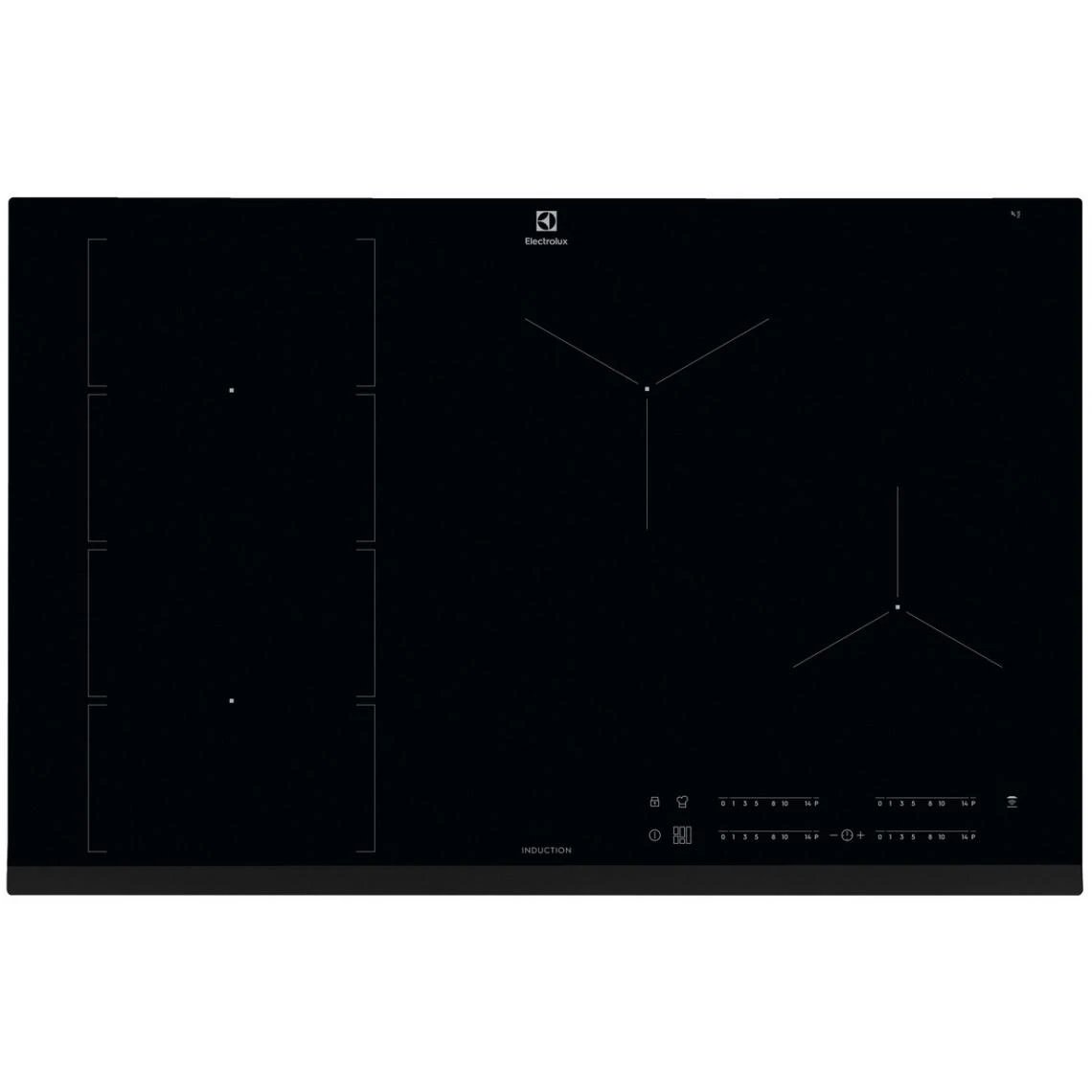 Electrolux Table De Cuisson à Induction 78cm 4 Feux 7350w Noir - Eiv854 - ELECTR...