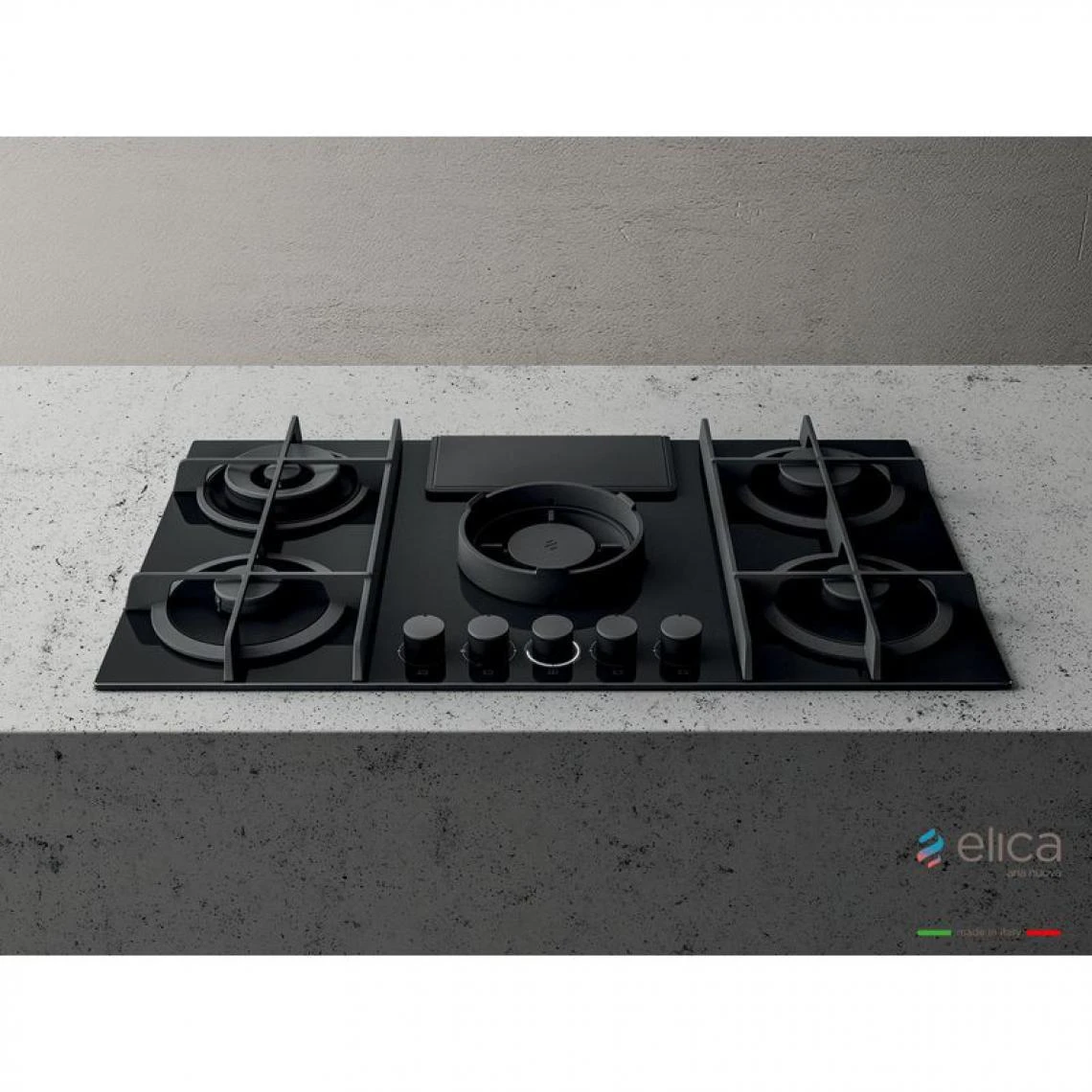 Table Gaz Aspirante ELICA NIKOLATESLA FLAME 4 Foyers