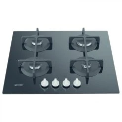 Table De Cuisson Gaz INDESIT ING61TBK 4 Foyers Noir