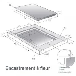 De Dietrich Table De Cuisson à Induction 65cm 3 Feux 7400w Noir - Dpi7584x - DE D...