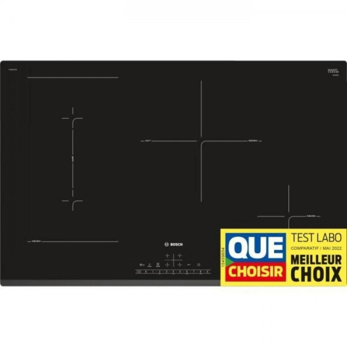 Table Induction BOSCH - 4 Foyers - 2200W - Vitrocéramique - Noir - PV... – Image 2