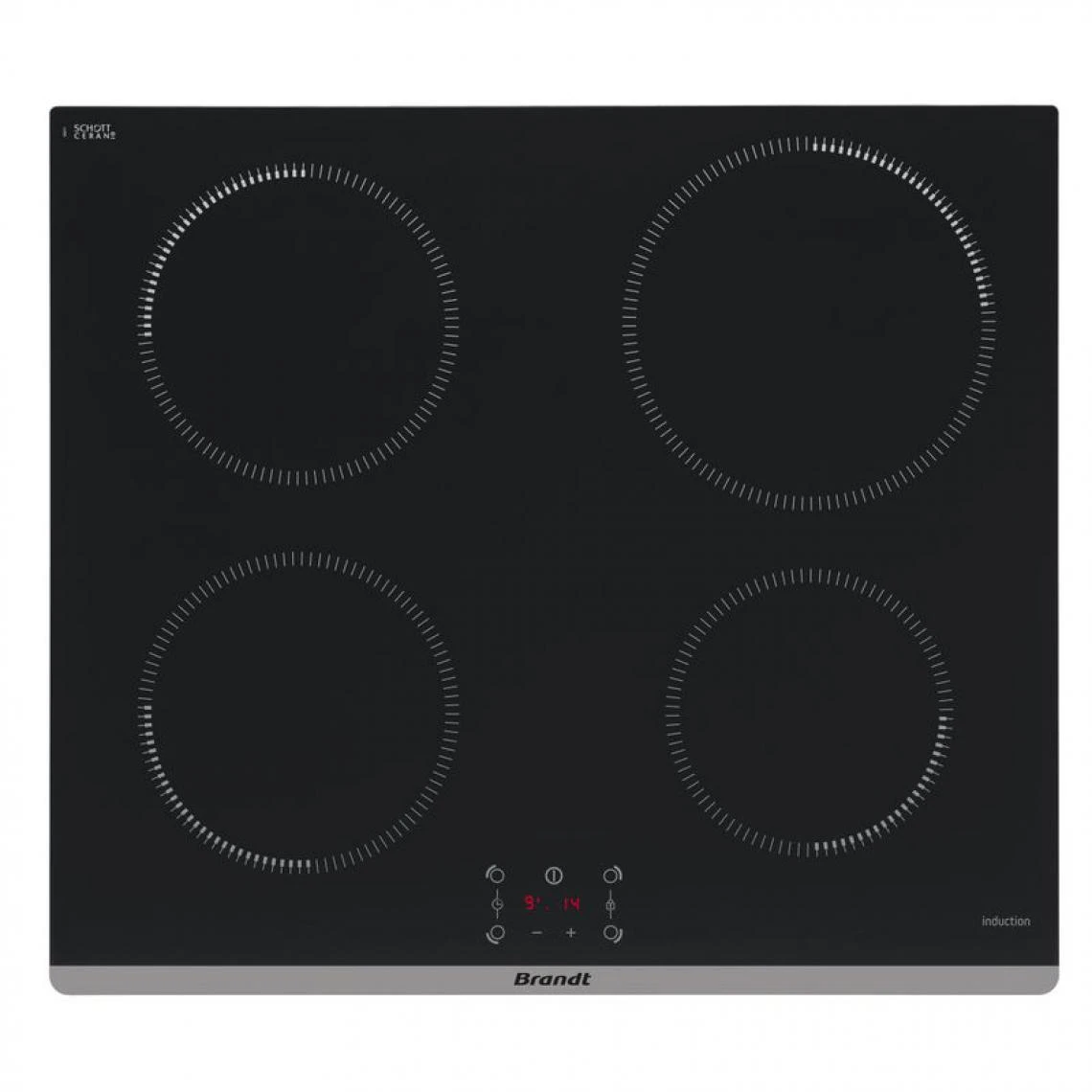 Table Induction BRANDT BPI6464B 4 Foyers Noir