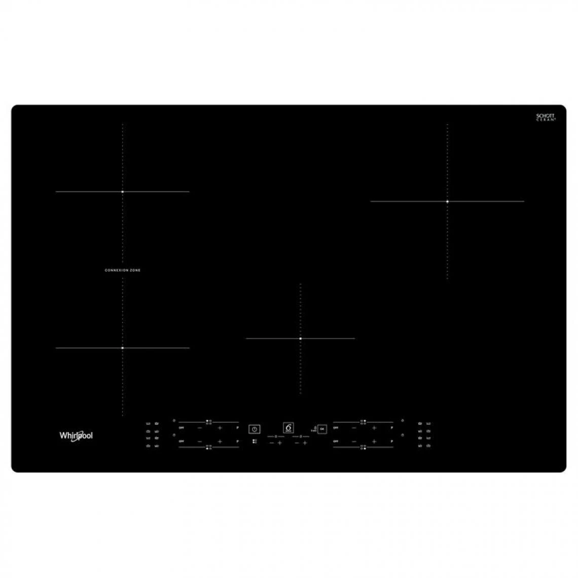 Table Induction WHIRLPOOL WBB4877NE 77cm Noir