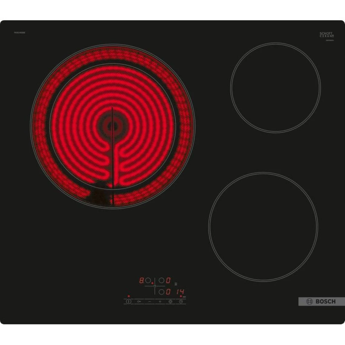 Table Vitrocéramique BOSCH PKK61RBB8E 3 Foyers