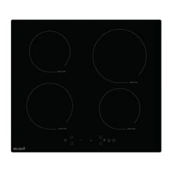 Beldeko TI4V-120 Plaque Induction 7900 W Boosters 4 Foyers Verre Noir
