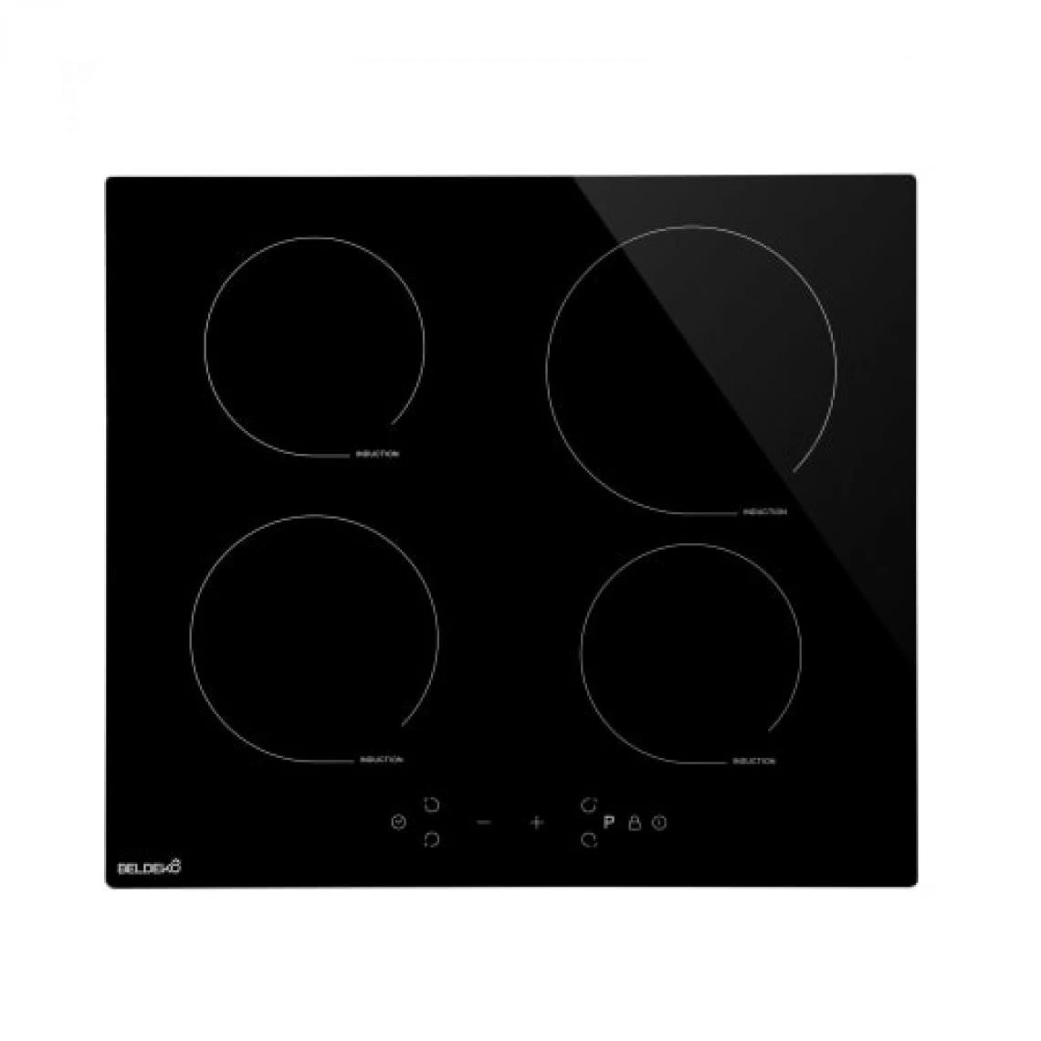 Beldeko TI4V-120 Plaque Induction 7900 W Boosters 4 Foyers Verre Noir – Image 3