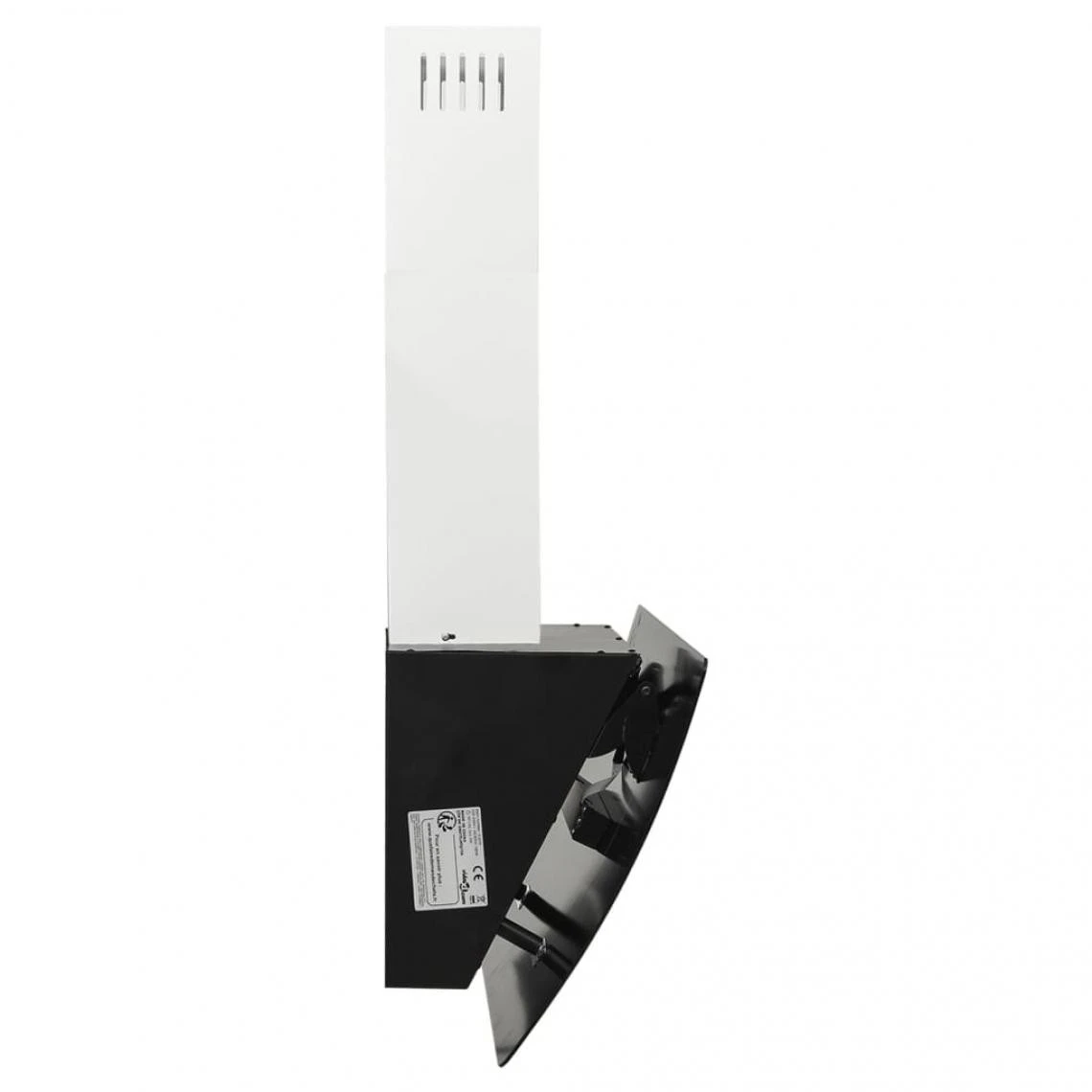 VidaXL Hotte Murale 90 Cm Acier Et Verre TrempĂ© Noir â Image 5