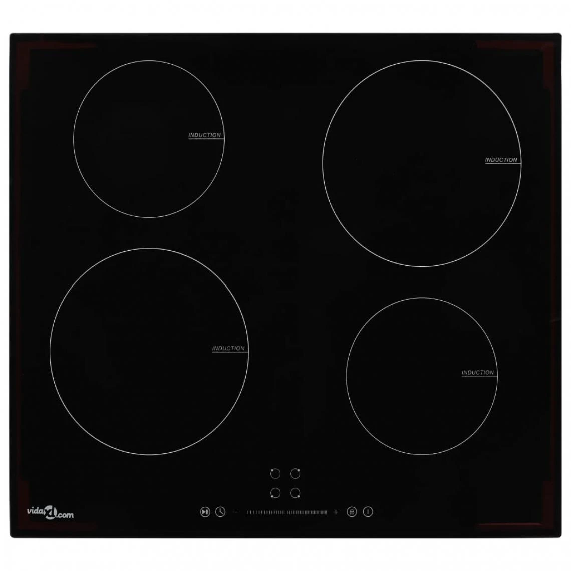 VidaXL Plaque De Cuisson à Induction 4 Brûleurs Contrôle Tactile 70...